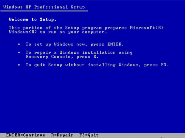 آموزش نصب ویندوز XP