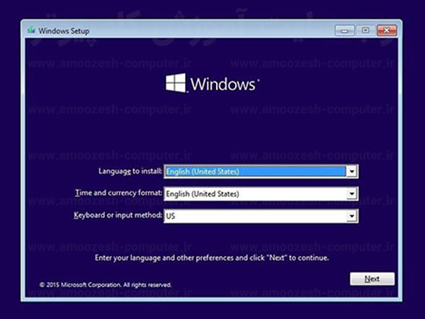 نصب ویندوز 10